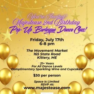 Birthday Party Burlesque Dance Class - 7/17